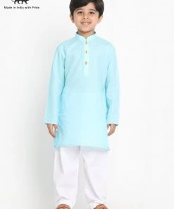 JBN Creation Boys Cotton Kurta And Pyjama Set