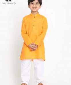 JBN Creation Boys Cotton Kurta And Pyjama Set