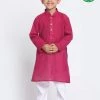 JBN Creation Boys Purple Cotton Kurta And Pyjama Set 1 JBN Creation Boys Purple Cotton Kurta And Pyjama Set