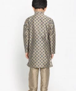 Vastramay Chiku Printed Silk Blend Baap Beta Kurta And Pyjama Set Kurta Pyjama 20 Vastramay Chiku Printed Silk Blend Baap Beta Kurta And Pyjama Set Kurta Pyjama