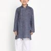 JBN Creation Boys' Grey Cotton Blend Kurta And Pyjama Set Buy 1 Get 1 1 JBN Creation Boys' Grey Cotton Blend Kurta And Pyjama Set Buy 1 Get 1