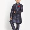 JBN Creation Boys Silk Blend Digital Printed Kurta And Pyjama Set