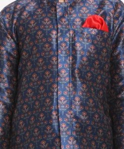 JBN Creation Boys Silk Blend Digital Printed Kurta And Pyjama Set 10 JBN Creation Boys Silk Blend Digital Printed Kurta And Pyjama Set