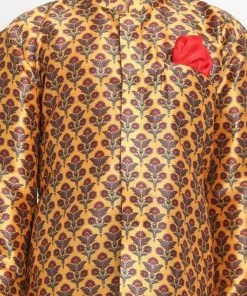 JBN Creation Boys Silk Blend Digital Printed Kurta And Pyjama Set