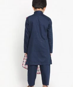 JBN Creation Printed Dupatta Attached With A Belt Navy Blue Kurta And Pyjama Set 11 JBN Creation Printed Dupatta Attached With A Belt Navy Blue Kurta And Pyjama Set