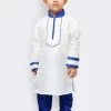JBN Creation Boys White Yoke Design Kurta With Pyjamas