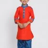 JBN Creation Boys Boy's Orange Cotton Pathani Suit 1 JBN Creation Boys Boy's Orange Cotton Pathani Suit