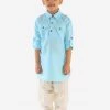 JBN Creation Boy's Blue Cotton Blend Pathani Suit Set Boys 1 JBN Creation Boy's Blue Cotton Blend Pathani Suit Set Boys