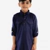 JBN Creation Boys' Blue Pathani Kurta Ganesh Chaturthi