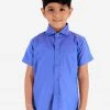 JBN Creation Boys' Turquoise Blue Cotton Short Sleeves Ethnic Shirt 2 JBN Creation Boys' Turquoise Blue Cotton Short Sleeves Ethnic Shirt