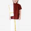 JBN Creation Boys' Wine Silk Short Sleeves Ethnic Shirt Mundu Vesty Style Dhoti Pant Set
