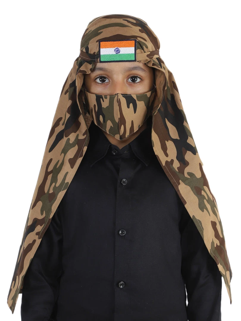 JBN Creation Unisex 2-Ply Camouflage Cotton Narendra Modi Style Mask And Scarf Combo Rakhi 3 JBN Creation Unisex 2-Ply Camouflage Cotton Narendra Modi Style Mask And Scarf Combo Rakhi