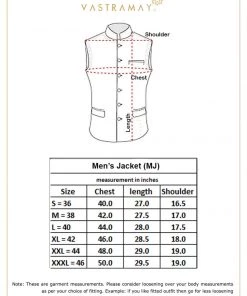 VASTRAMAY Men's Black Cotton Ethnic Jacket Buy 1 Get 1