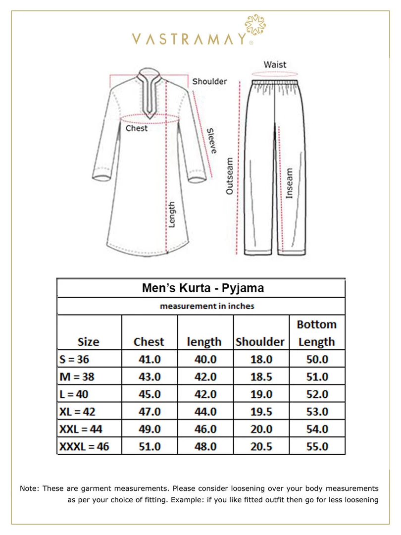 Vastramay Men's Light Blue Cotton Silk Blend Kurta And Pyjama Set 8 Vastramay Men's Light Blue Cotton Silk Blend Kurta And Pyjama Set
