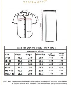 Vastramay Men's Pink And White Silk Blend Shirt And Mundu Set 15 Vastramay Men's Pink And White Silk Blend Shirt And Mundu Set