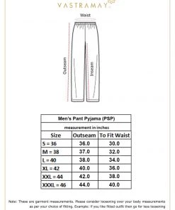 VASTRAMAY Men's White Cotton Pyjama