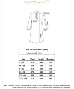 VASTRAMAY Men's Pink Cotton Blend Pathani Style Kurta 13 VASTRAMAY Men's Pink Cotton Blend Pathani Style Kurta