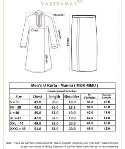 VASTRAMAY Men Cream-Coloured Pure Cotton Kurta With Mundu Kurta Sets
