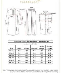 Vastramay Men's Plus Size Rose Gold, Navy Blue And Maroon Silk Blend Jacket Kurta Dhoti Pant Set 17 Vastramay Men's Plus Size Rose Gold, Navy Blue And Maroon Silk Blend Jacket Kurta Dhoti Pant Set