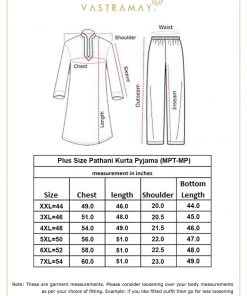Plus Size Collection VASTRAMAY Men's Plus Size Black Cotton Blend Pathani Set