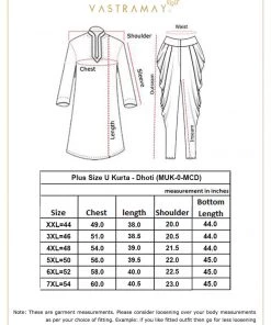 Vastramay Plus Size Collection Men's Plus Size Mustard And Rose Gold Silk Blend Kurta And Dhoti Set