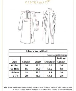 VASTRAMAY SISHU Boy's Cream-Coloured Kurta With Dhoti Pants & With Dupatta Boys