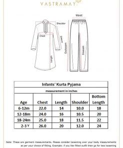 Boys VASTRAMAY SISHU Boy's Mustard Floral Chikankari Pure Cotton Kurta With Pyjama