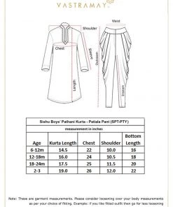 Boys VASTRAMAY SISHU Boy's Blue Angrakha Kurta With Patiala