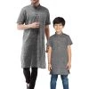 Vastramay Grey Melange Baap Beta Kurta Set 2 Vastramay Grey Melange Baap Beta Kurta Set