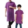 Kurta Pyjama Vastramay Purple Melange Baap Beta Kurta Set