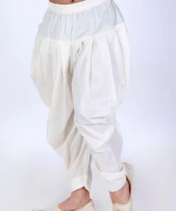 JBN Creation VASTRAMAY Boys Cream-Coloured Solid Relax Fit Dhoti