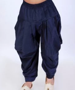 JBN Creation VASTRAMAY Boys Navy Blue Solid Dhoti Pants