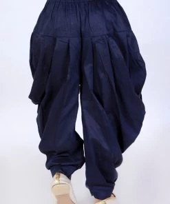 JBN Creation VASTRAMAY Boys Navy Blue Solid Dhoti Pants