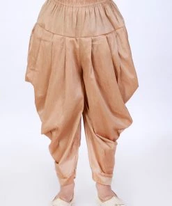 JBN Creation VASTRAMAY Boys Beige Solid Cotton Dhoti Pants