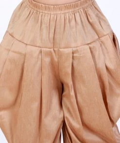 JBN Creation VASTRAMAY Boys Beige Solid Cotton Dhoti Pants