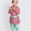 Vastramay Boys Janmashtami Printed Krishna Kurta And Dhoti Set