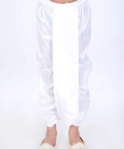 JBN Creation VASTRAMAY Boys White Solid Dhoti Pants