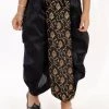 JBN Creation Boys' Black Silk Blend Embroidered Dhoti