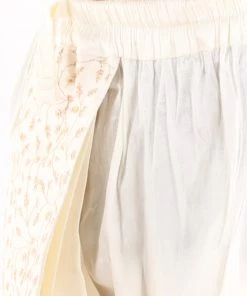 JBN Creation Boys' Cream Silk Blend Embroidered Dhoti