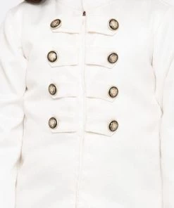 JBN Creation Boys' White Cotton Silk Sherwani And Dhoti Set