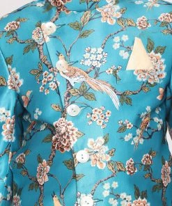 VASTRAMAY Boys' Multicolored-Base-Turquoise Indowestern Set 11 VASTRAMAY Boys' Multicolored-Base-Turquoise Indowestern Set