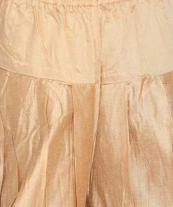 VASTRAMAY Boys Blue And Rose Gold Indowestern Set