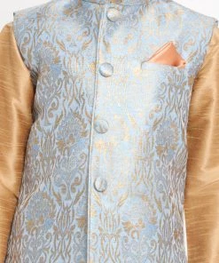 Vastramay Boys' Grey Silk Blend Jacket 10 Vastramay Boys' Grey Silk Blend Jacket