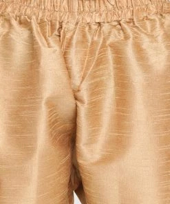 Vastramay Boys Grey Silk Blend Kurta, Ethnic Jacket And Pyjama Set