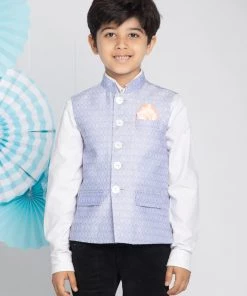 Vastramay Boys Lavender Nehru Jacket