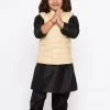 JBN Creation Buy 1 Get 1 Boys' White Cotton Silk Kurta, Jacket And Pyjama Set