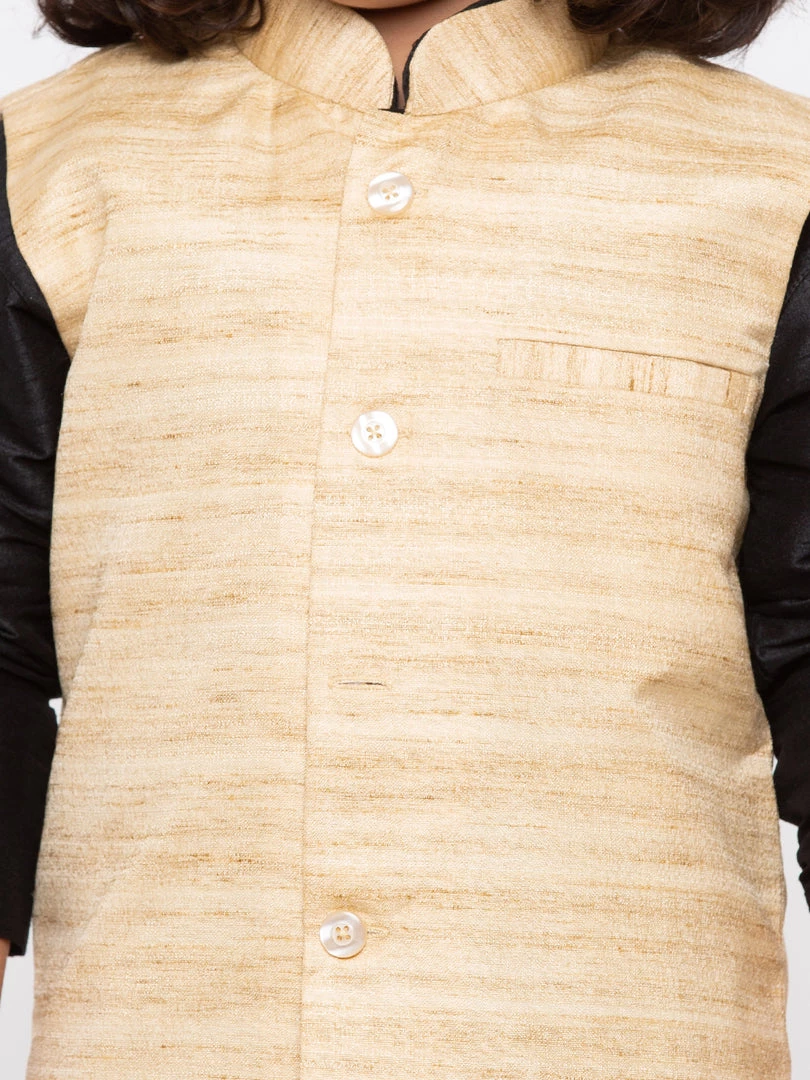 JBN Creation Buy 1 Get 1 Boys' White Cotton Silk Kurta, Jacket And Pyjama Set 5 JBN Creation Buy 1 Get 1 Boys' White Cotton Silk Kurta, Jacket And Pyjama Set