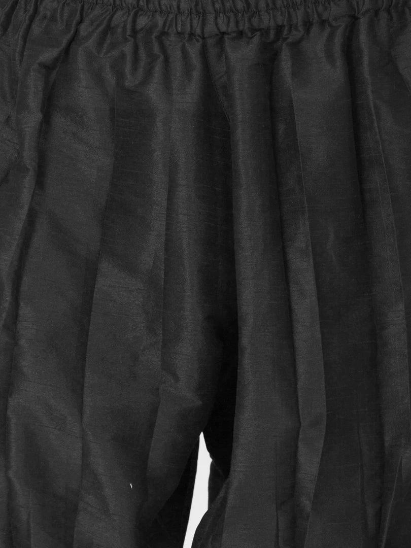 JBN Creation Boys' Black Cotton Silk Kurta, Waistcoat And Pyjama Set 8 JBN Creation Boys' Black Cotton Silk Kurta, Waistcoat And Pyjama Set