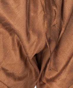 JBN Creation Buy 1 Get 1 Boys' Brown Cotton Silk Kurta, Waistcoat And Pyjama Set