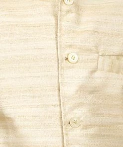 JBN Creation Boys' Beige Cotton Silk Nehru Jacket